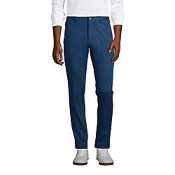 Men's Chino Traditional Performance Pant New - Compass Blue - Picture 1 of 3